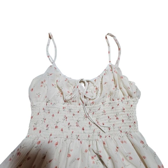 Princess Polly Floral Spaghetti Strap dress 8 Smocked Bodice Cottage Core Boho - Picture 5 of 13